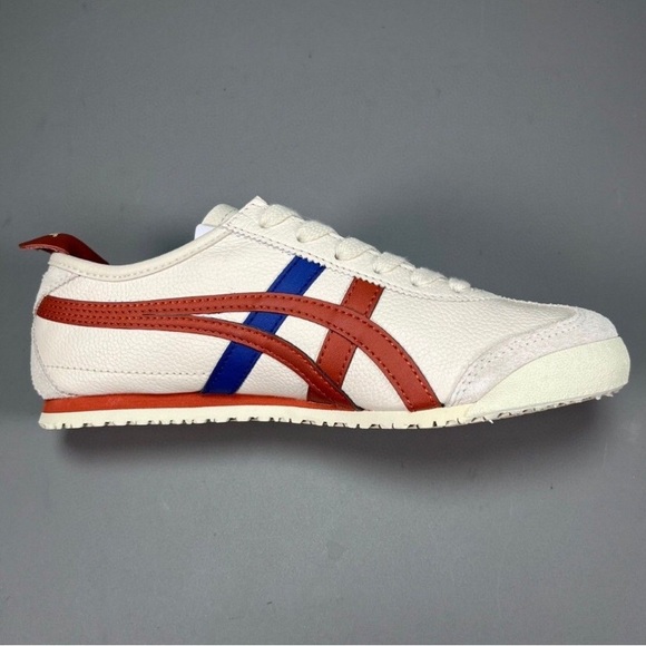 asics Onitsuka Tiger MEXICO 66 1183A201 BIRCH/RUST RED With shoe bag 28cm - Picture 5 of 8